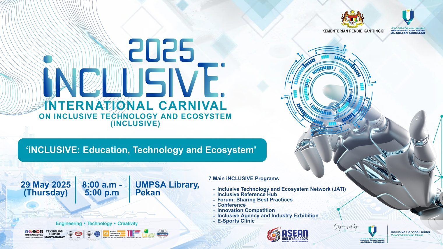 2025 INCLUSIVE : INTERNATIONAL CARNIVAL IN INCLUSIVE TECHNOLOGY AND ECOSYTEM 