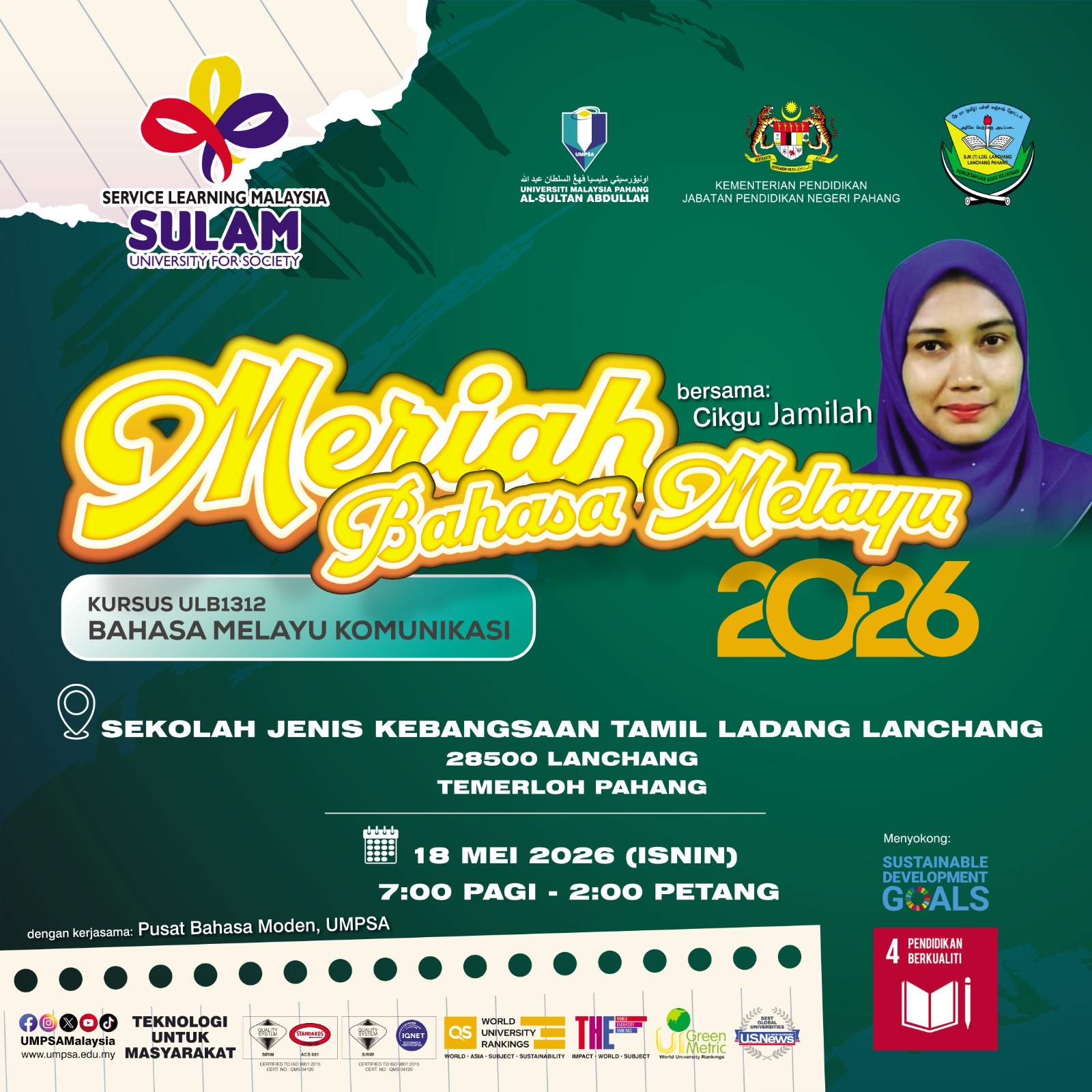 MERIAH BAHASA MELAYU 2026 BERSAMA CIKGU JAMILAH BEBE