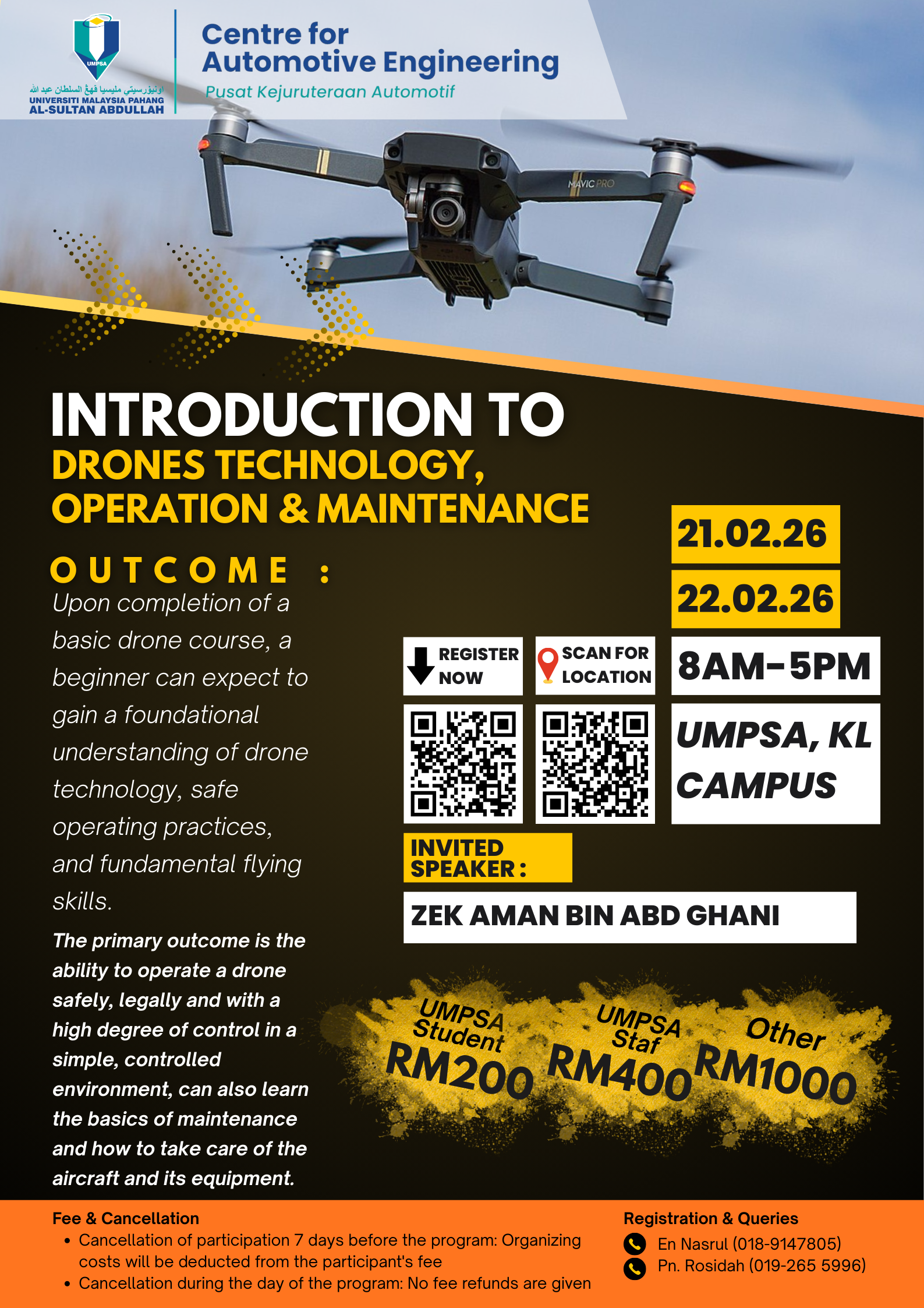 INTRODUCTION TO DRONES TECHNOLOGY, OPERATION & MAINTENANCE
