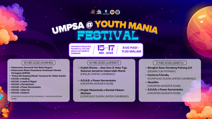 UMPSA @ YOUTH MANIA FESTIVAL