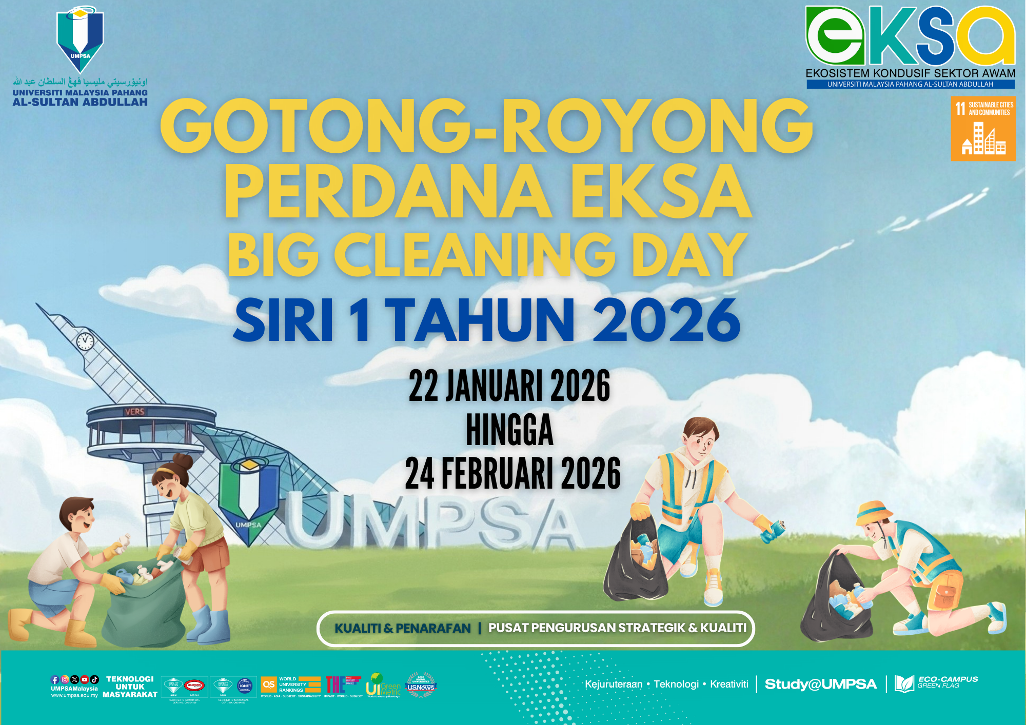 GOTONG-ROYONG PERDANA EKSA "BIG CLEANING DAY" SIRI 1 TAHUN 2026