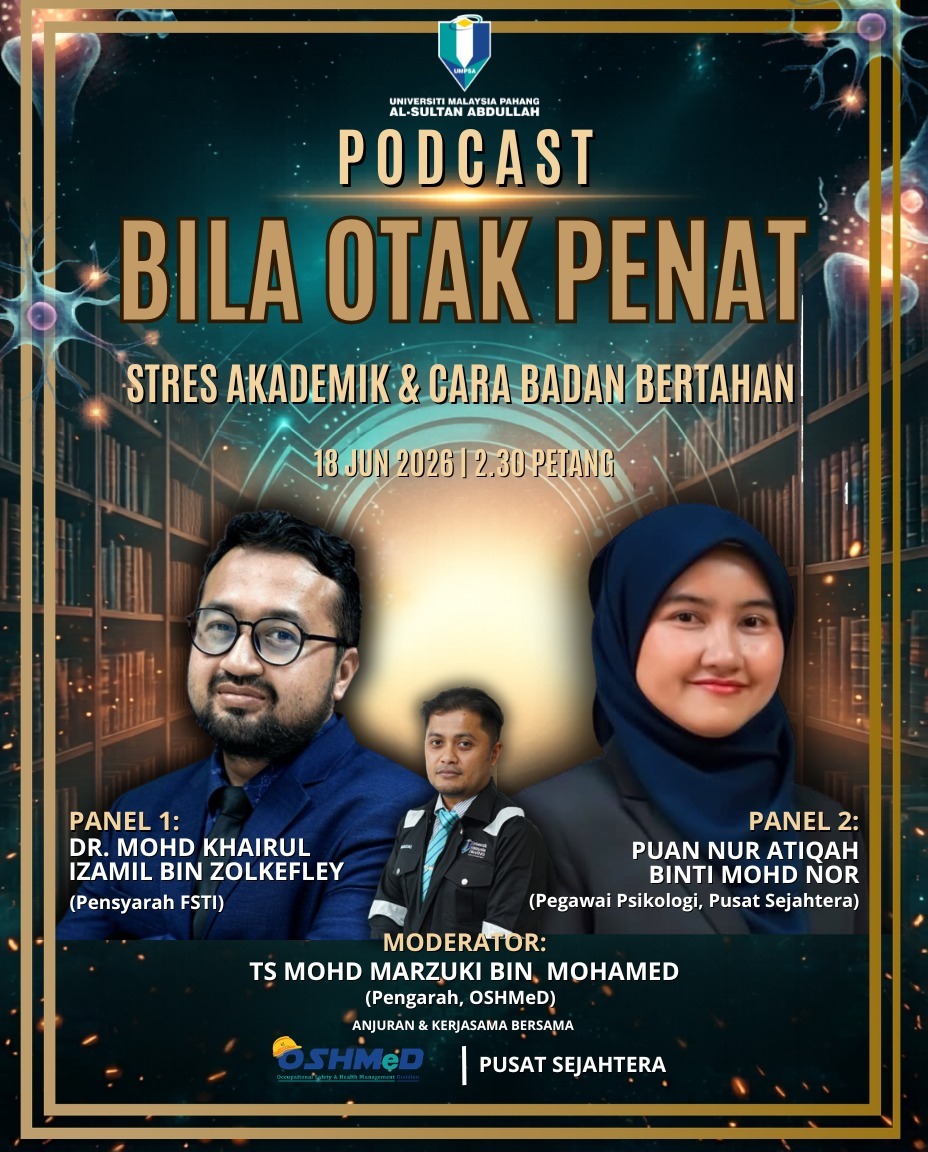  PODCAST BERTAJUK BILA OTAK PENAT :STRES AKADEMIK & CARA BADAN BERTAHAN