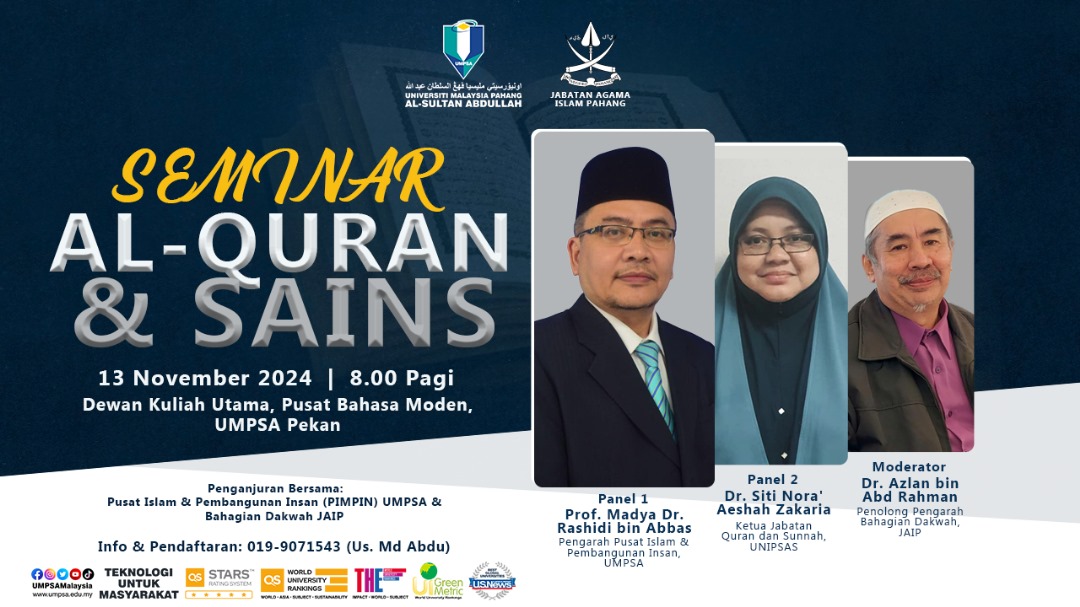 PROGRAM SEMINAR AL-QURAN DAN SAINS