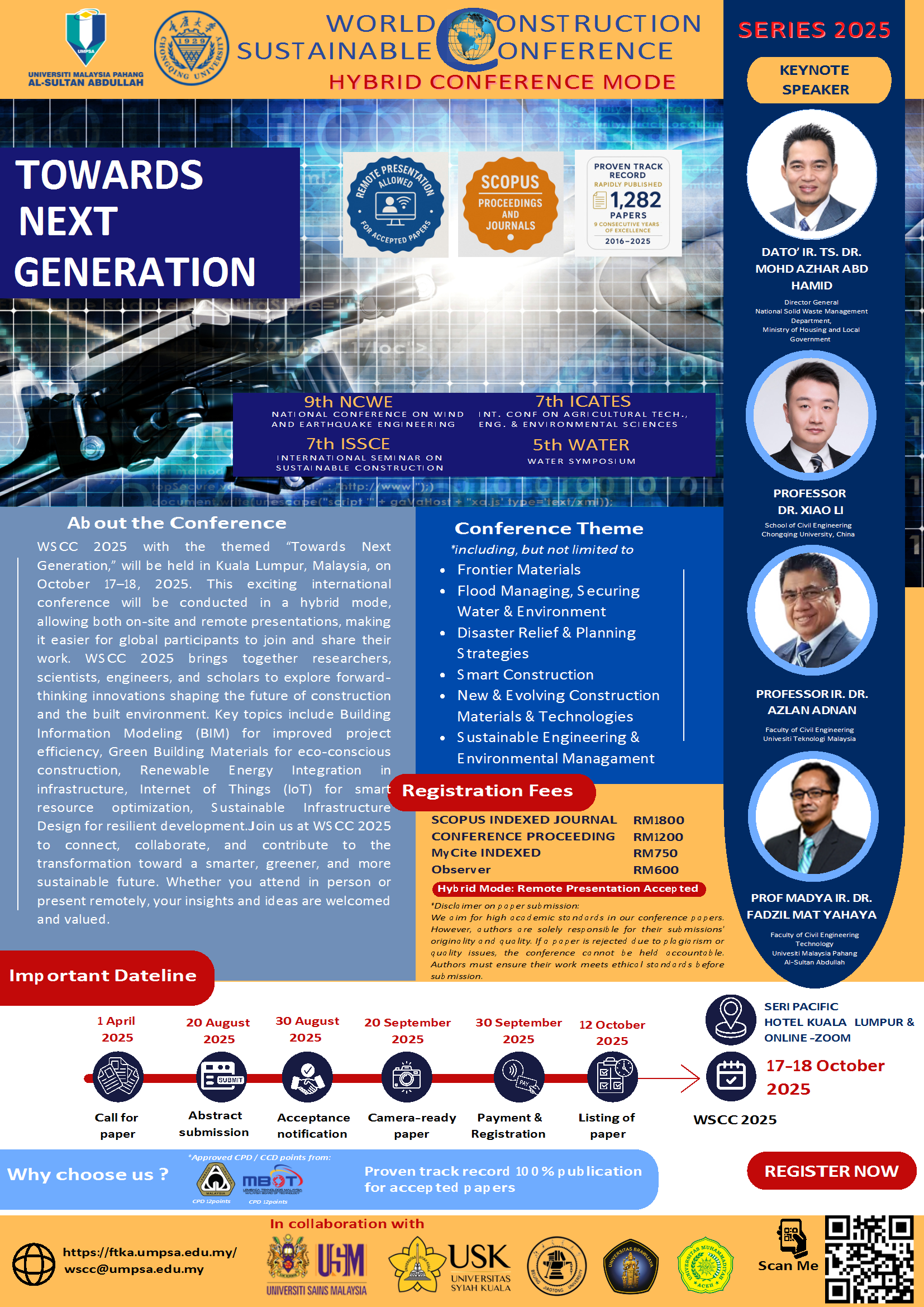 World Sustainable Construction Conference Series 2025 (WSCC 2025) 