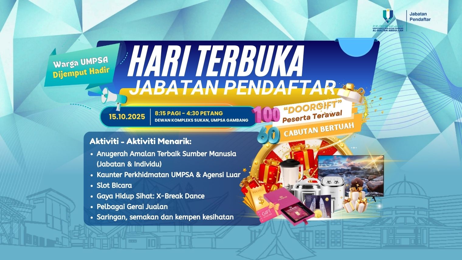 HARI TERBUKA JABATAN PENDAFTAR