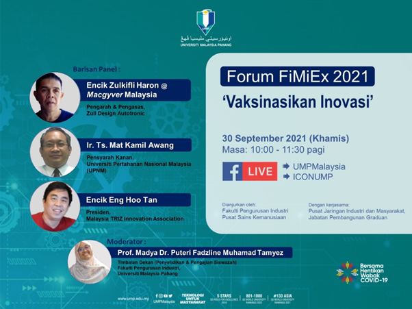 Forum FiMiEX 2021 " Vaksinasikan Inovasi"