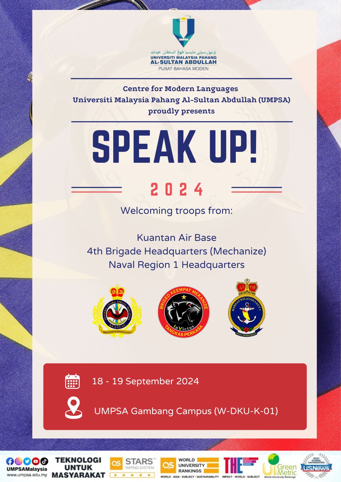 PROGRAM KHIDMAT KOMUNITI SPEAK UP! 2024