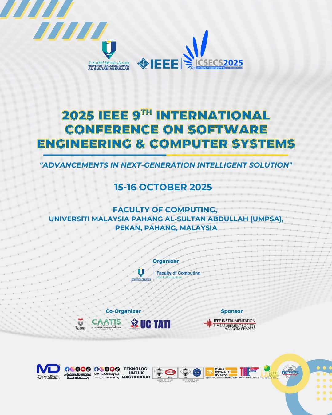 2025 IEE 9TH INTERNATIONAL CONFERENCE ON SOFTWARE ENGINEERING & COMPUTER SYSTEMS