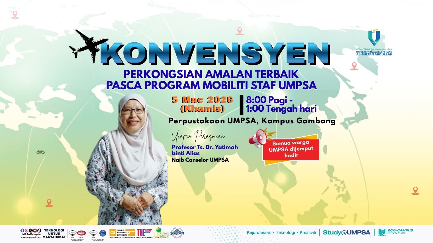 KONVESYEN PERKONGSIAN AMALAN TERBAIK PASCA PROGRAM MOBILITI STAF UMPSA