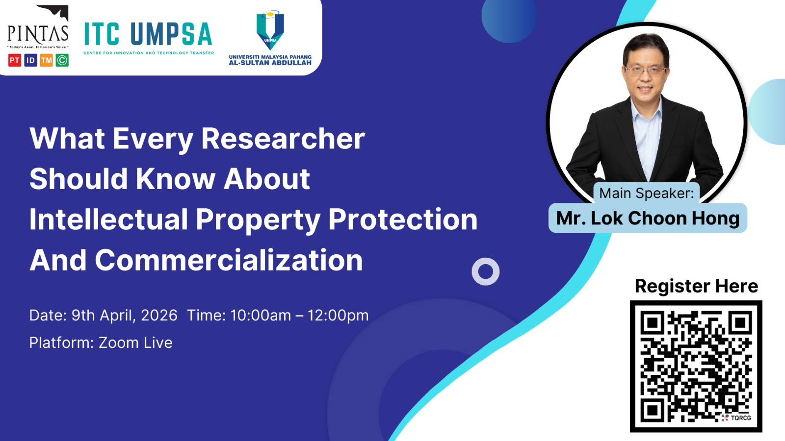 Webinar: What Every Researcher Should Know About Intellectual Property Protection and Commercialization
