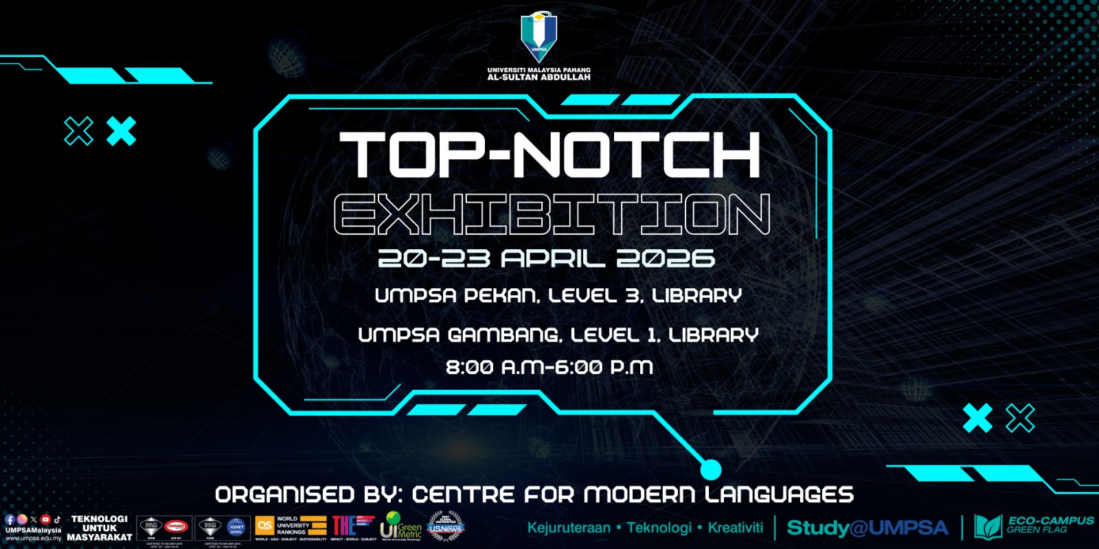 Program TOP-NOTCH EXHIBITION 2.0 Pusat Bahasa Moden, UMPSA