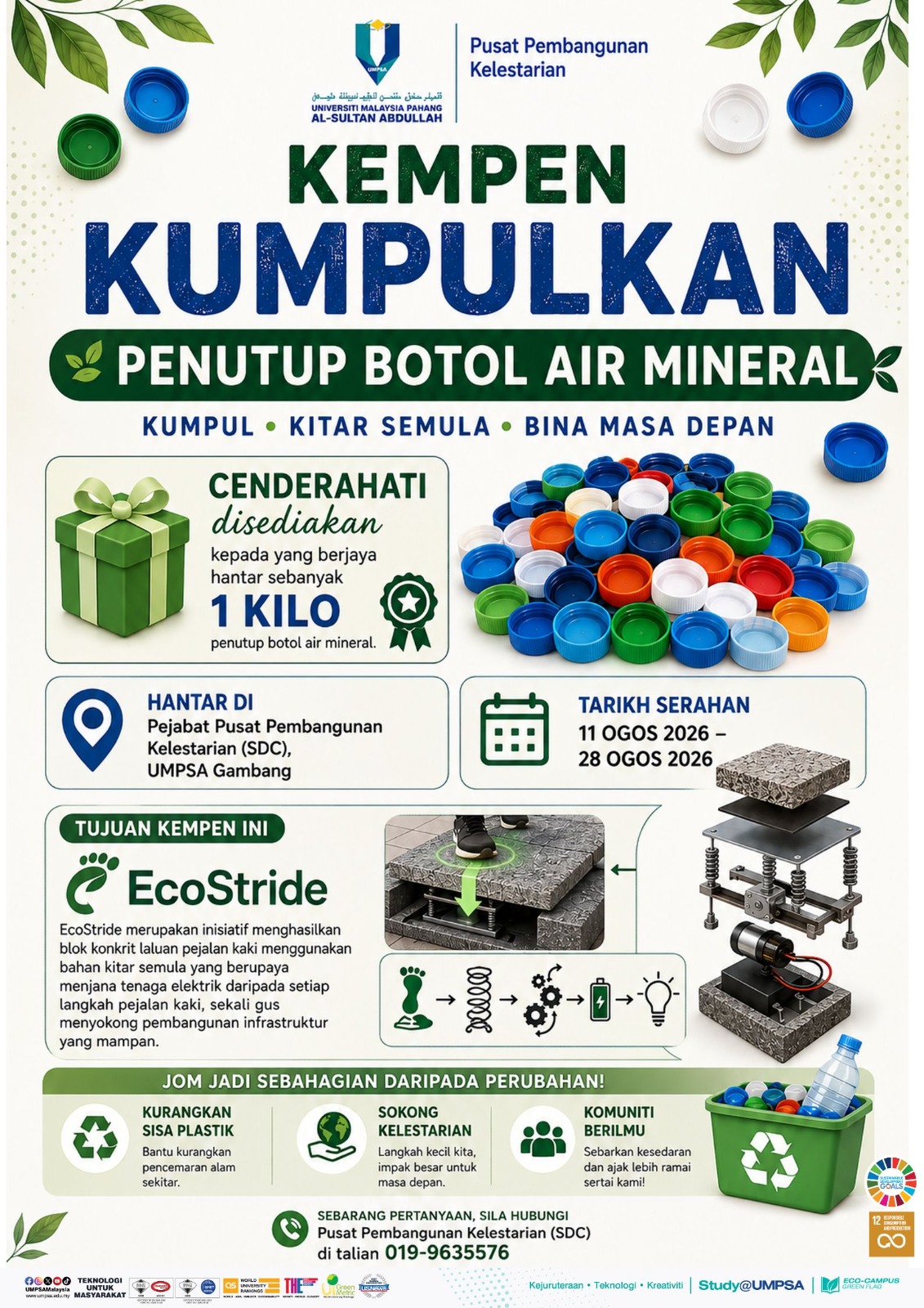 KEMPEN KUMPULKAN PENUTUP BOTOL AIR MINERAL
