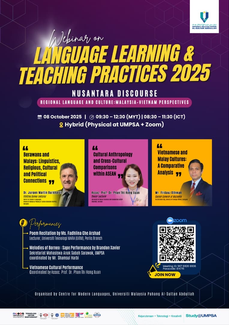 WEBINAR ON LANGUAGE LEARNING & TEACHING PRACTICES 2025