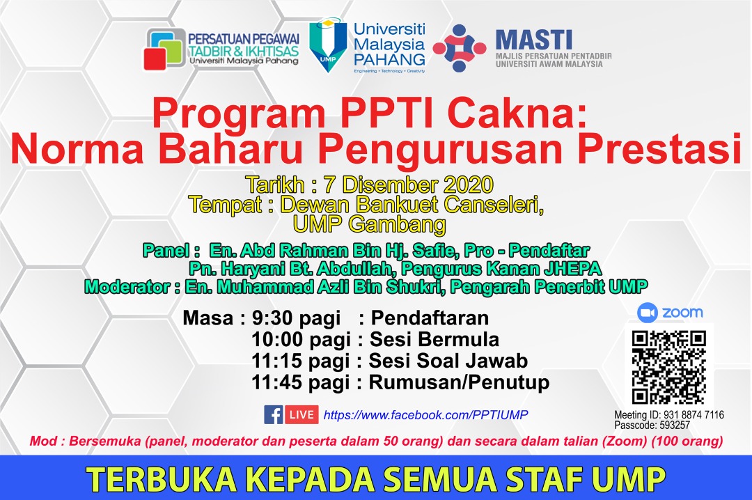 Program PPTI Cakna : Norma Baharu Pengurusan Prestasi