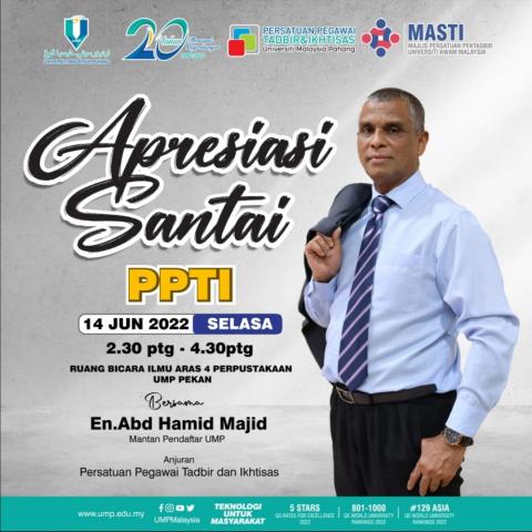 Bersama En. Abd Hamid Majid, Mantan Pendaftar UMP