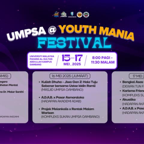 UMPSA @ YOUTH MANIA FESTIVAL
