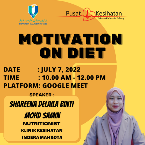 Bersama Puan Shareena Delaila binti Mohd Samin , Pegawai Sains Pemakanan