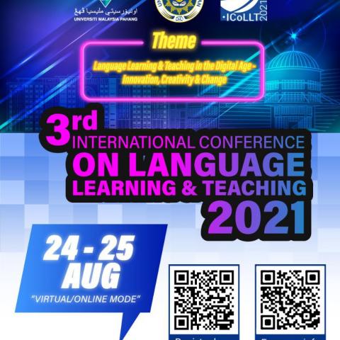 3rd International Conference On Language Learning & Teaching 2021