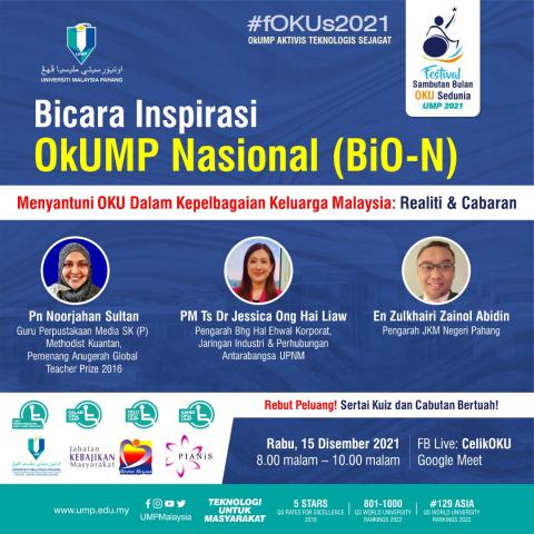 Sempena Festival Sambutan Bulan OKU Sedunia