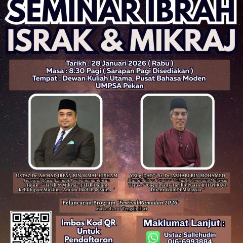  SEMINAR IBRAH ISRAK MIKRAJ 2026
