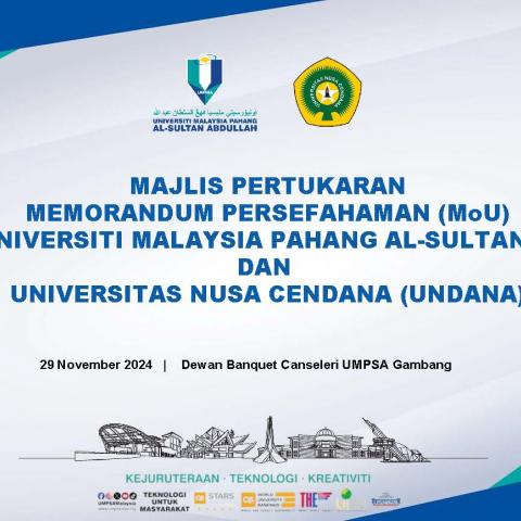 MAJLIS PERTUKARAN MEMORANDUM PERSEFAHAMAN (MOU) ANTARA UMPSA DAN UNDANA