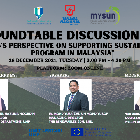 TNB Perspective On Supporting Sustainable Program In Malaysia 