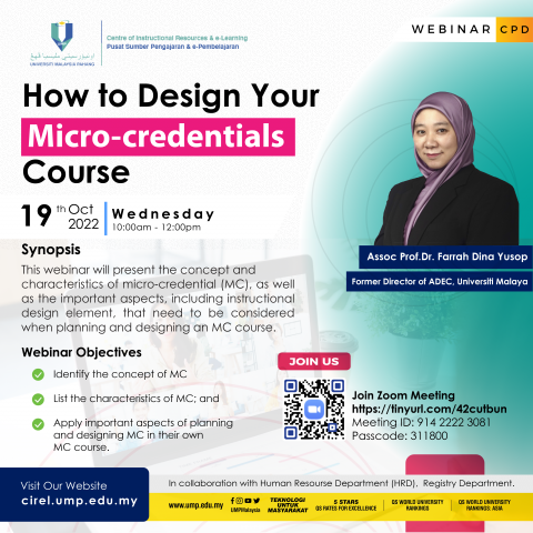 Topic: How to Design Your Micro-credential Course