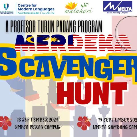 A PROFESOR TURUN PADANG PROGRAM : MERDEKA SCAVENGER HUNT