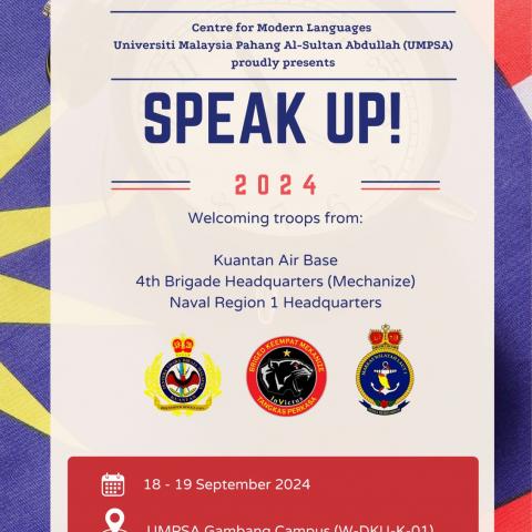 PROGRAM KHIDMAT KOMUNITI SPEAK UP! 2024