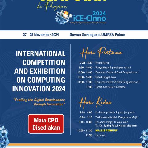 INTERNATIONAL COMPETITION AND EXHIBITION ON COMPUTING INNOVATION 2024 (ICE-CINNO 2024)