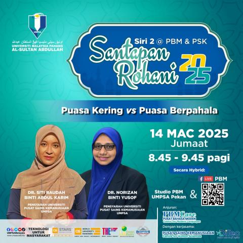 PROGRAM SANTAPAN ROHANI SIRI 2 @ PBM & PSK 2025