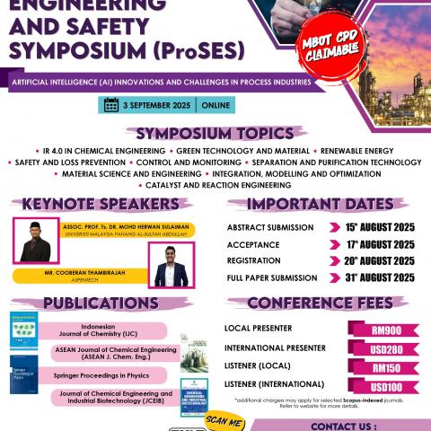 4TH PROCESS SYSTEMS ENGINEERING AND SAFETY SYMPOSIUM (ProSES)