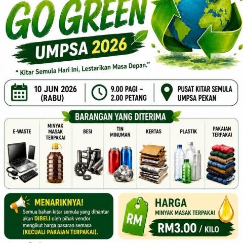 PROGRAM GO GREEN UMPSA 2026 ♻️🌱